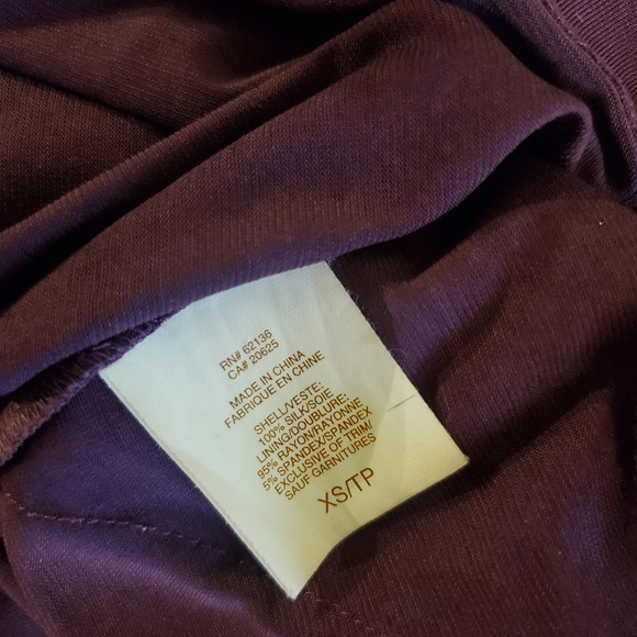 Marciano Sleeveless Silk Lining Blouse / Plum / Size XS - Picture 6 of 6